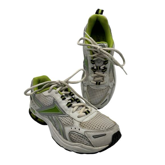 RbK Women's White Green Lace Up Mesh Walking Running Shoes Size 6 - Picture 1 of 9